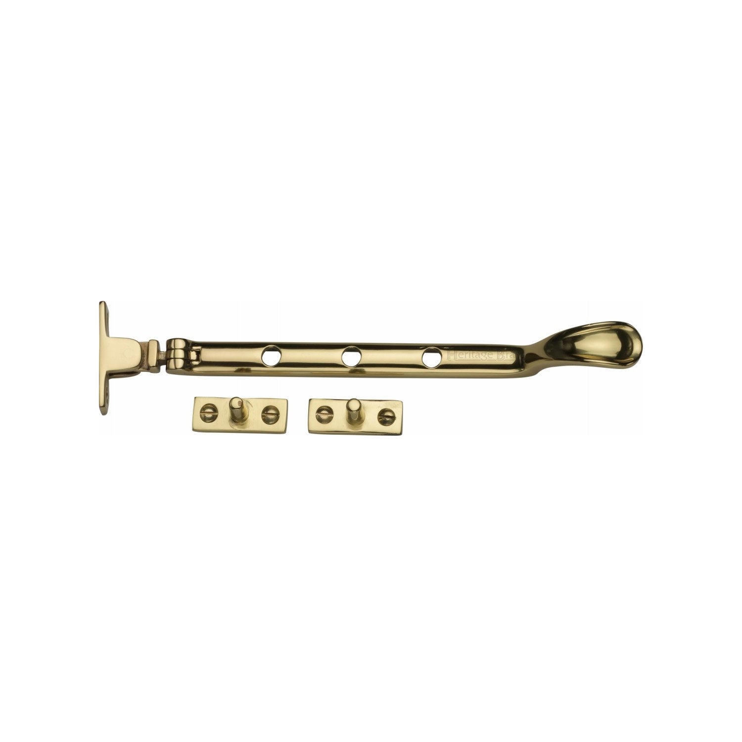 Heritage Brass Casement Window Stay Spoon Pattern 8