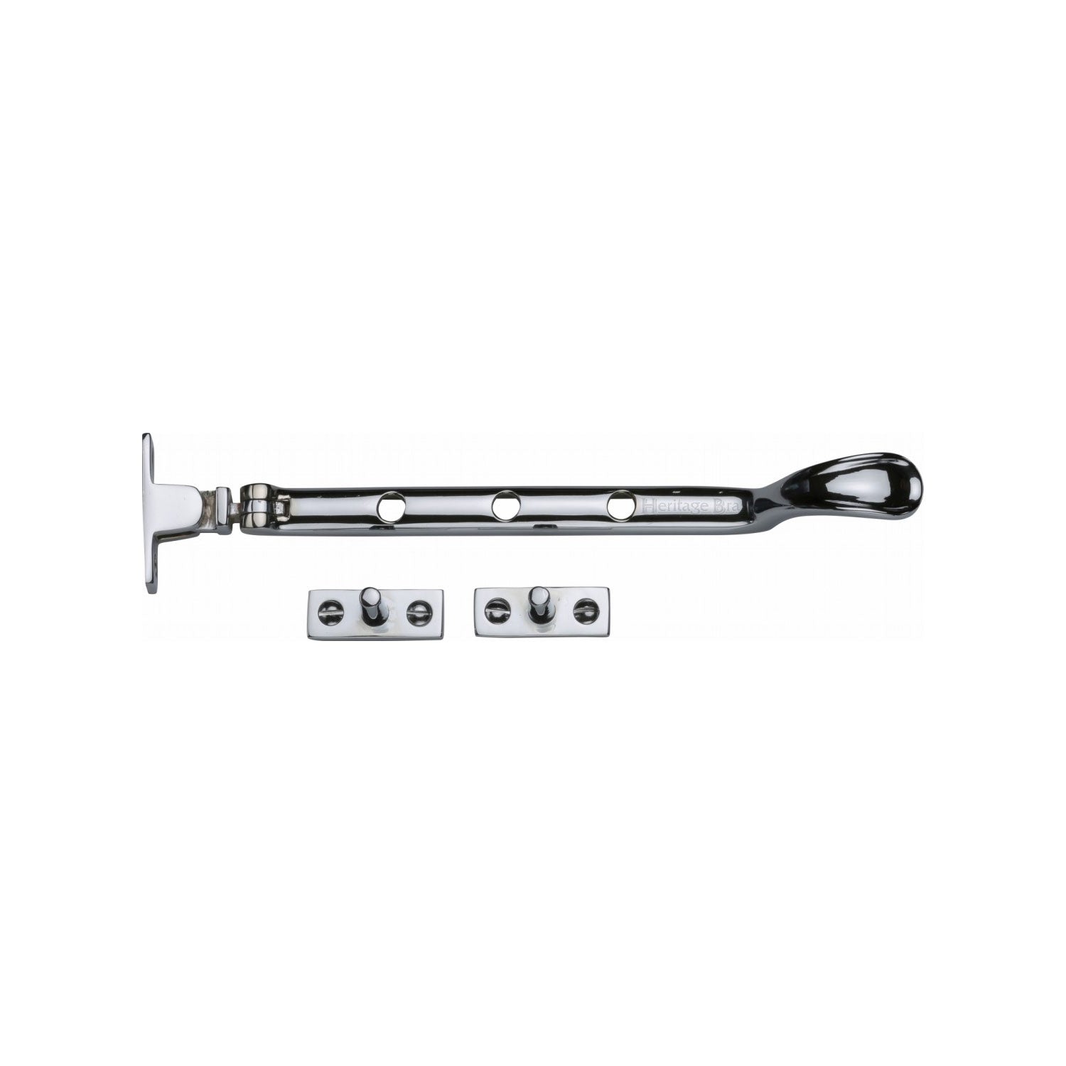 Heritage Brass Casement Window Stay Spoon Pattern 8
