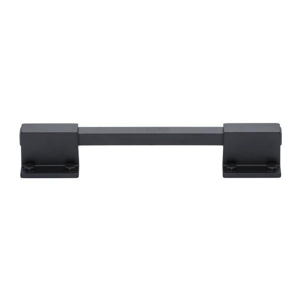Railway Pull Handle Black Matt Finish - VF077 128192-BL - Choice Handles