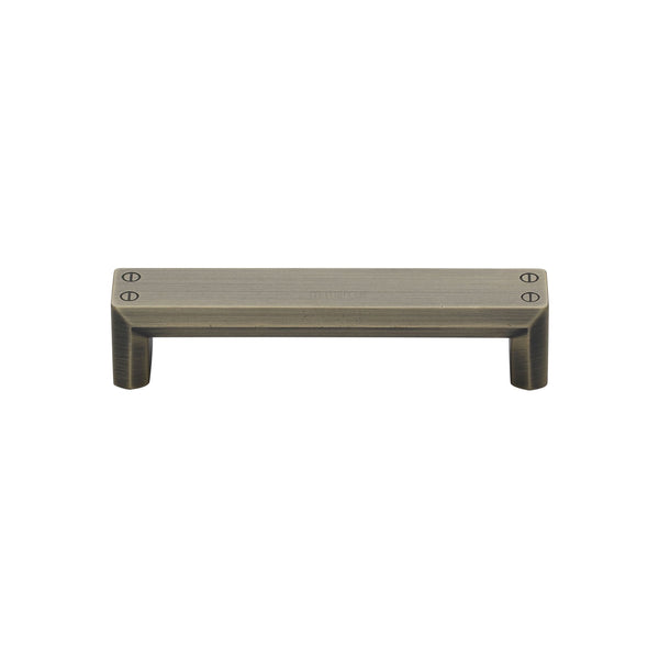 Platform Pull Handle Distressed Brass Finish - VF087 128-DB - Choice Handles