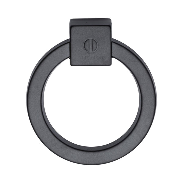 Ring Pull Black Matt Finish - VF163 60-BLK - Choice Handles