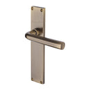 Heritage Brass Octave Lever Latch Door Handle on 200mm Plate Antique Brass finish - VT5910-AT - Choice Handles