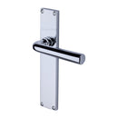 Heritage Brass Octave Lever Latch Door Handle on 200mm Plate Polished Chrome finish - VT5910-PC - Choice Handles