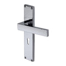 Heritage Brass Delta Hammered Lever Lock Door Handle on 200mm Plate Polished Chrome finish - VTH3300-PC - Choice Handles