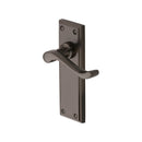 Heritage Brass Door Handle Lever Latch Edwardian Design Matt Bronze finish - W3213-MB - Choice Handles