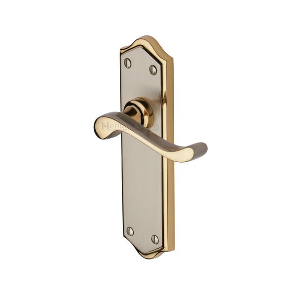 Heritage Brass Door Handle Lever Latch Buckingham Design Jupiter finish - W4210-JP - Choice Handles