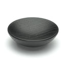 Wooden Cabinet Knob Bowl Design 65mm Black Ash Finish
 - W4328-65-ASH - Choice Handles
