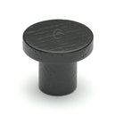 Wooden Cabinet Knob Circum Design 33mm Black Ash Finish
 - W4470-33-ASH - Choice Handles