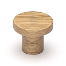 Wooden Cabinet Knob Circum Design 33mm Oak Finish
 - W4470-33-OAK - Choice Handles