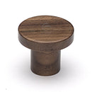 Wooden Cabinet Knob Circum Design 33mm Walnut Finish
 - W4470-33-WAL - Choice Handles