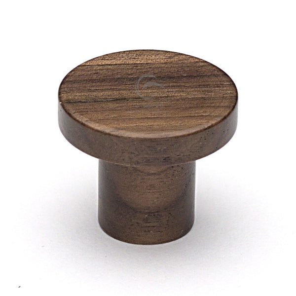 Wooden Cabinet Knob Circum Design 33mm Walnut Finish
 - W4470-33-WAL - Choice Handles