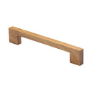 Wooden Cabinet Pull Handle Urban Design 160mm Oak Finish
 - W7490-160-OAK - Choice Handles