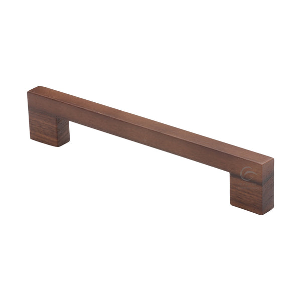 Wooden Cabinet Pull Handle Urban Design 160mm Walnut Finish
 - W7490-160-WAL - Choice Handles