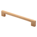 Wooden Cabinet Pull Handle Urban Design 224mm Oak Finish
 - W7490-224-OAK - Choice Handles