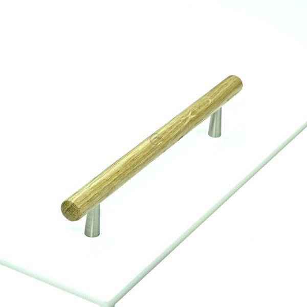 Wooden Cabinet Pull Handle Tilaa Design 160mm Oak Finish
 - W7763-160-OAK - Choice Handles