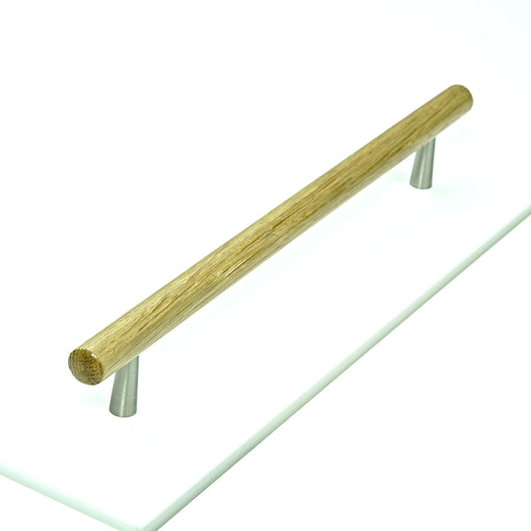 Wooden Cabinet Pull Handle Tilaa Design 224mm Oak Finish
 - W7763-224-OAK - Choice Handles