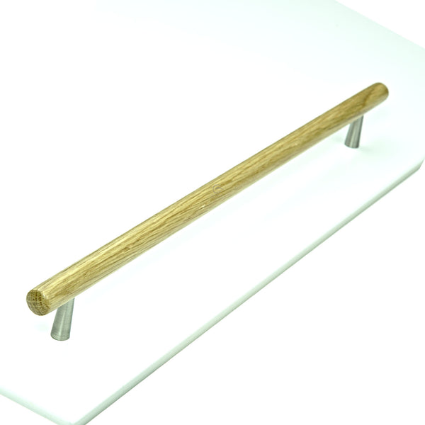 Wooden Cabinet Pull Handle Tilaa Design 320mm Oak Finish
 - W7763-320-OAK - Choice Handles