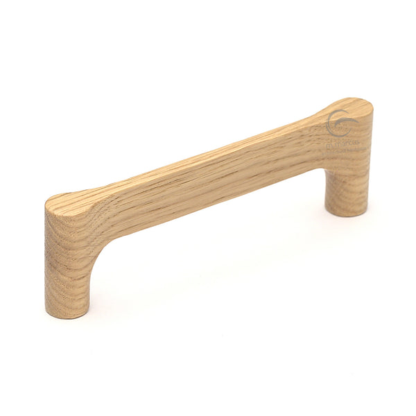 Wooden Cabinet Pull Handle Gio Design 128mm Oak Finish
 - W7827-128-OAK - Choice Handles