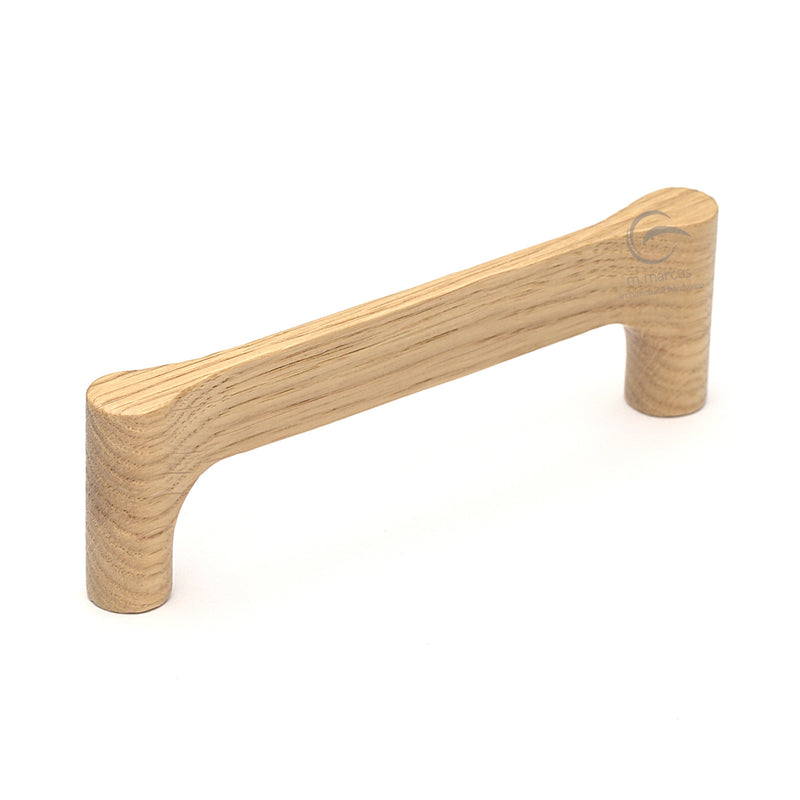 Wooden Cabinet Pull Handle Gio Design 128mm Oak Finish
 - W7827-128-OAK - Choice Handles