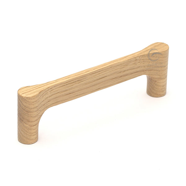 Wooden Cabinet Pull Handle Gio Design 160mm Oak Finish
 - W7827-160-OAK - Choice Handles