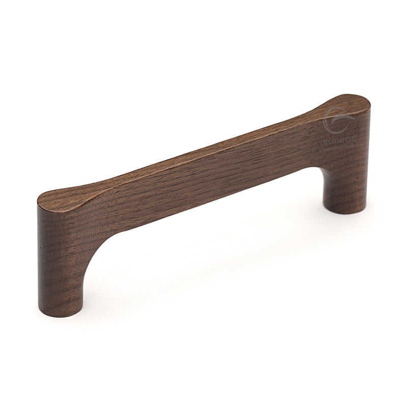 Wooden Cabinet Pull Handle Gio Design 160mm Walnut Finish
 - W7827-160-WAL - Choice Handles