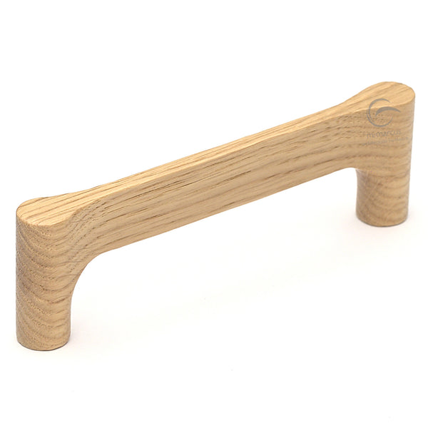 Wooden Cabinet Pull Handle Gio Design 224mm Oak Finish
 - W7827-224-OAK - Choice Handles