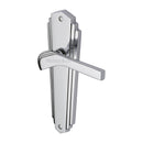 Heritage Brass Door Handle Lever Latch Waldorf Design Polished Chrome finish - WAL6510-PC - Choice Handles