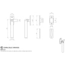 Carlisle Brass - Round Casement Fastener in Stainless Steel Grade 316 - Stainless Steel - WF21SSS - Choice Handles