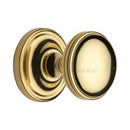Heritage Brass Mortice Knob on Rose Whitehall Design Polished Brass finish - WHI6429-PB - Choice Handles