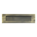 Prima - Victorian Front Door Letter Plate 250mm x 74mm - Antique Brass - XL04B
