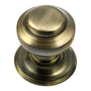Prima - Tiered Centre Door Knob - Antique Brass - XL14