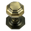 Prima - Octagonal Centre Door Knob - Antique Brass - XL15B