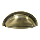 Prima - Concealed Cabinet Cupboard Pull Handle 90mm x 45mm - Antique Brass - XL2006