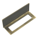 Prima - Draught Excluder / Front Door Letter Plate Tidy 260mm x 88mm - Antique Brass - XL2012A