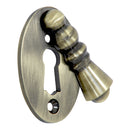 Prima - Oval Lady Door Keyhole Escutcheon Cover 50mm x 33mm - Antique Brass - XL2014