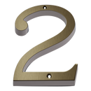 Prima - Door Numeral Screw Fix 76mm - Antique Brass - XL219/2