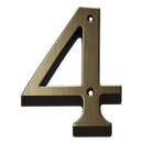 Prima - Door Numeral Screw Fix 76mm - Antique Brass - XL219/4