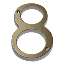 Prima - Door Numeral Screw Fix 76mm - Antique Brass - XL219/8