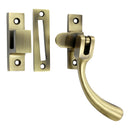 Prima - Window Pear Drop Reversible Casement Fastener - Antique Brass - XL879