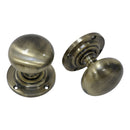 Prima - Mushroom Mortice Door Knob - Antique Brass - XL92B