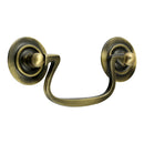 Prima - Swan Neck Handle Handle 105mm x 50mm - Antique Brass - XL992