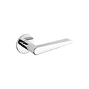 Tupai Exclusivo 5S Line Torrao Lever Door Handle on 5mm Slimline Round Rose - Bright Polished Chrome - XT1967R5SPC - Choice Handles