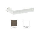Tupai Exclusivo 5S Line Covela Lever Door Handle on Concealed Round Rose - White - XT4002CRWH - Choice Handles