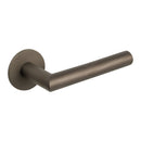 Tupai Exclusivo 5S Line Covela Lever Door Handle on 5mm Slimline Round Rose - Titanium - XT4002R5STT - Choice Handles