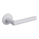 Tupai Exclusivo 5S Line Covela Lever Door Handle on 5mm Slimline Round Rose - White - XT4002R5SWH - Choice Handles