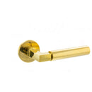 Tupai Exclusivo 5S Line Covas Lever Door Handle on 5mm Slimline Round Rose - Raw Brass - XT4071R5SRB - Choice Handles