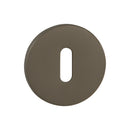 Tupai Exclusivo 5S Line Key Escutcheons on 5mm Slimline Round Rose - Titanium - XTESCKR5STT - Choice Handles