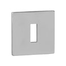 Tupai Exclusivo 5S Line Key Escutcheons on 5mm Slimline Square Rose - Bright Polished Chrome - XTESCKS5SPC - Choice Handles