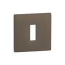 Tupai Exclusivo 5S Line Key Escutcheons on 5mm Slimline Square Rose - Titanium - XTESCKS5STT - Choice Handles