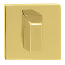 Tupai Exclusivo 5S Line WC Turn and Release *for use with ADBCE* on 5mm Slimline Square Rose - Raw Brass - XTWCS5SRB - Choice Handles